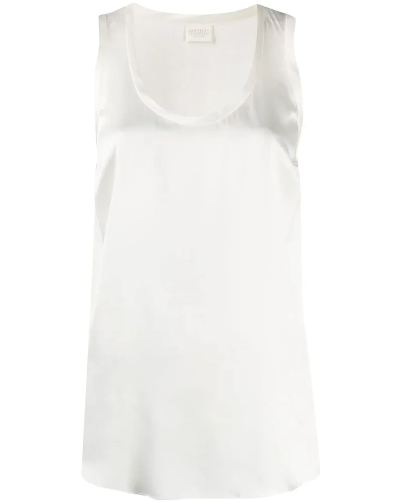 Brunello Cucinelli Seidentop White