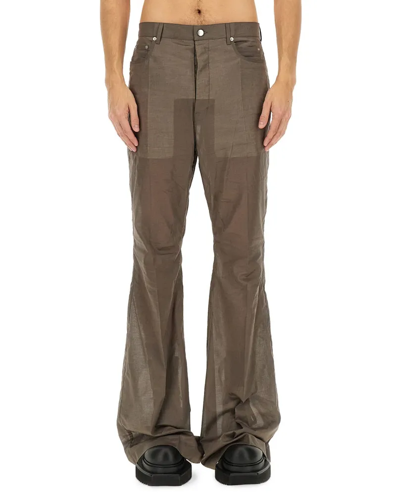 Rick Owens Bootcut Hosen Grey