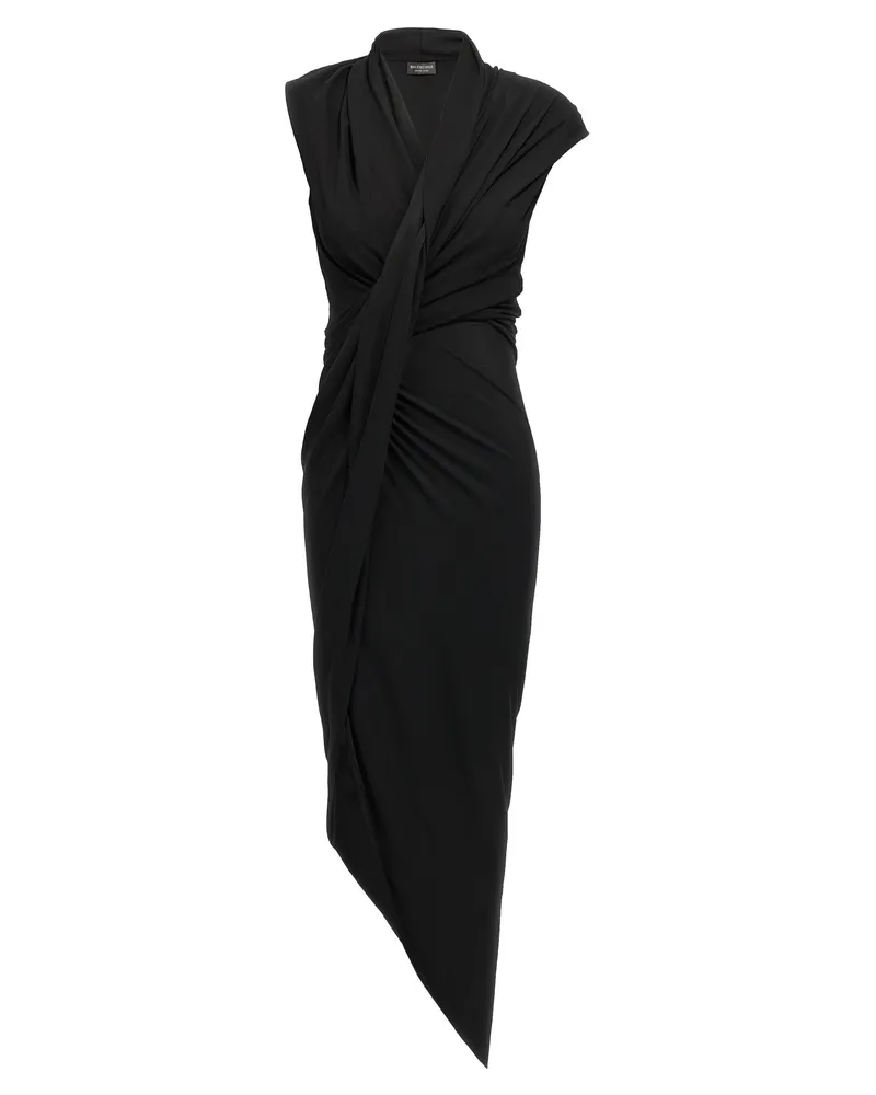 Balenciaga Drapiertes Kleid von Black
