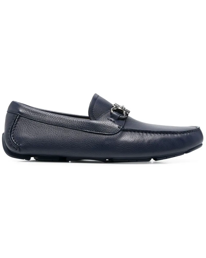 Ferragamo Leder -Ladungsstoffe Blue
