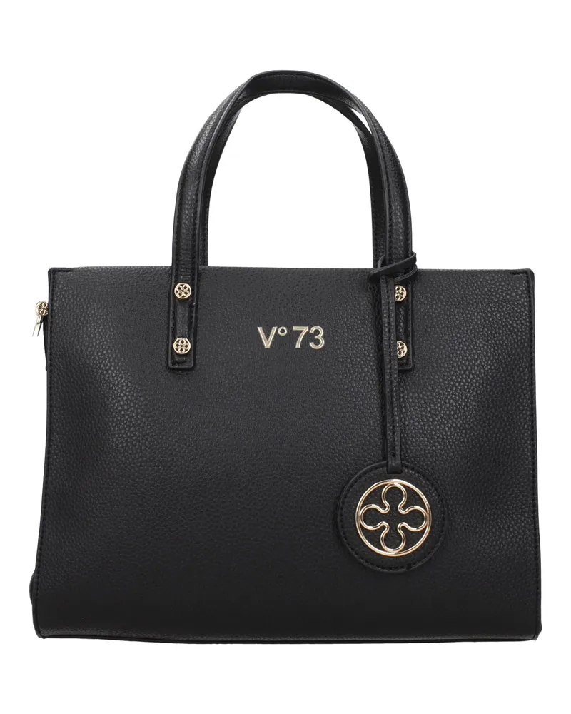 V°73 Damens Handtaschen Öko-Leder Schwarz -