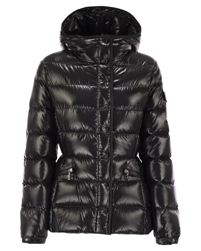 Moncler Barante Short Down Jacke mit Kapuze Black