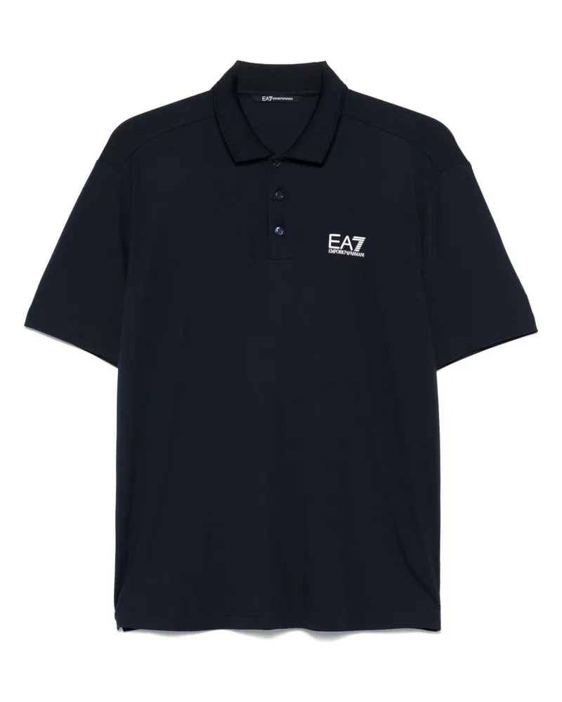 EA7 Logo Polo -Hemd Blue