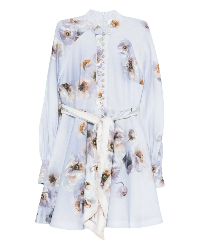 Zimmermann Hypnotische Leinenhemdkleid Lilac