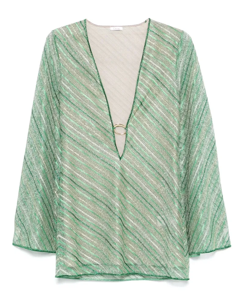 Oséree Oseee Shiny Stripes oder Kaftan Green