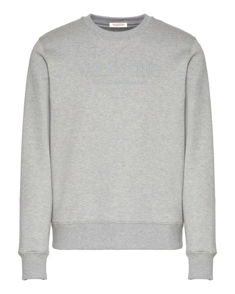 Valentino Garavani Valentino Garavani Cotton Logo Sweatshirt Gray
