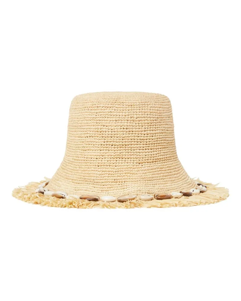 Alanui Chasing The Shadows Rafia Hut Beige