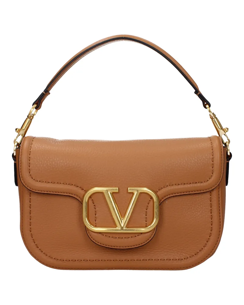 Valentino Garavani Alltime Damens Handtasche Braun/Mandelleder -