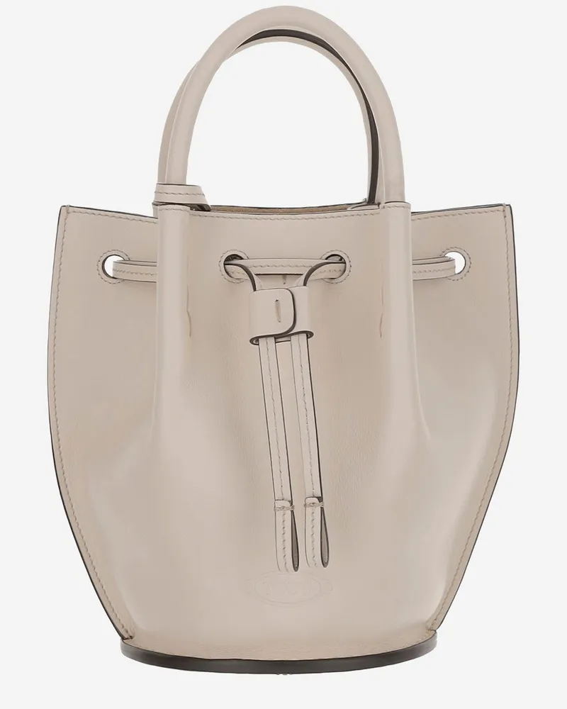 TOD'S Tod 's Kleiner Lederschaufelbeutel White