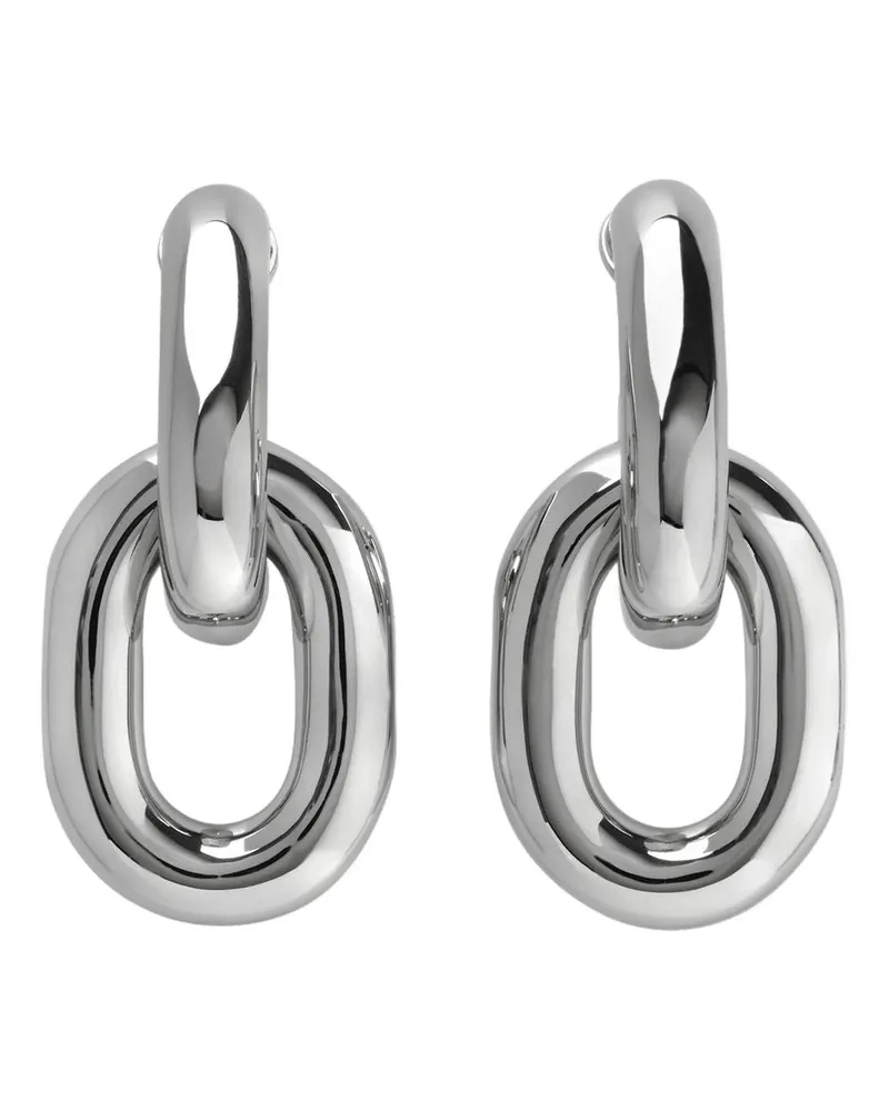 Paco Rabanne Xl Link Hoops Ohrring Paco  Silber Messing Silber