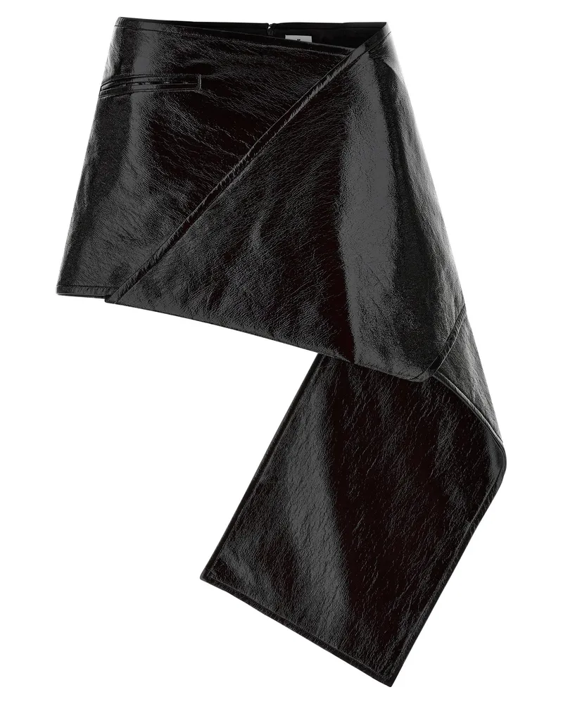 Courrèges Courreves 'Fold Vinyl Mini' Rock Black