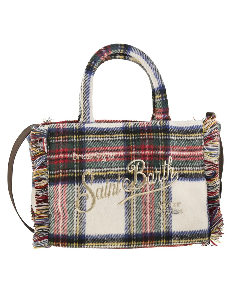 MC2 Saint Barth Colette Wool Effect Bag mit Logo Cream