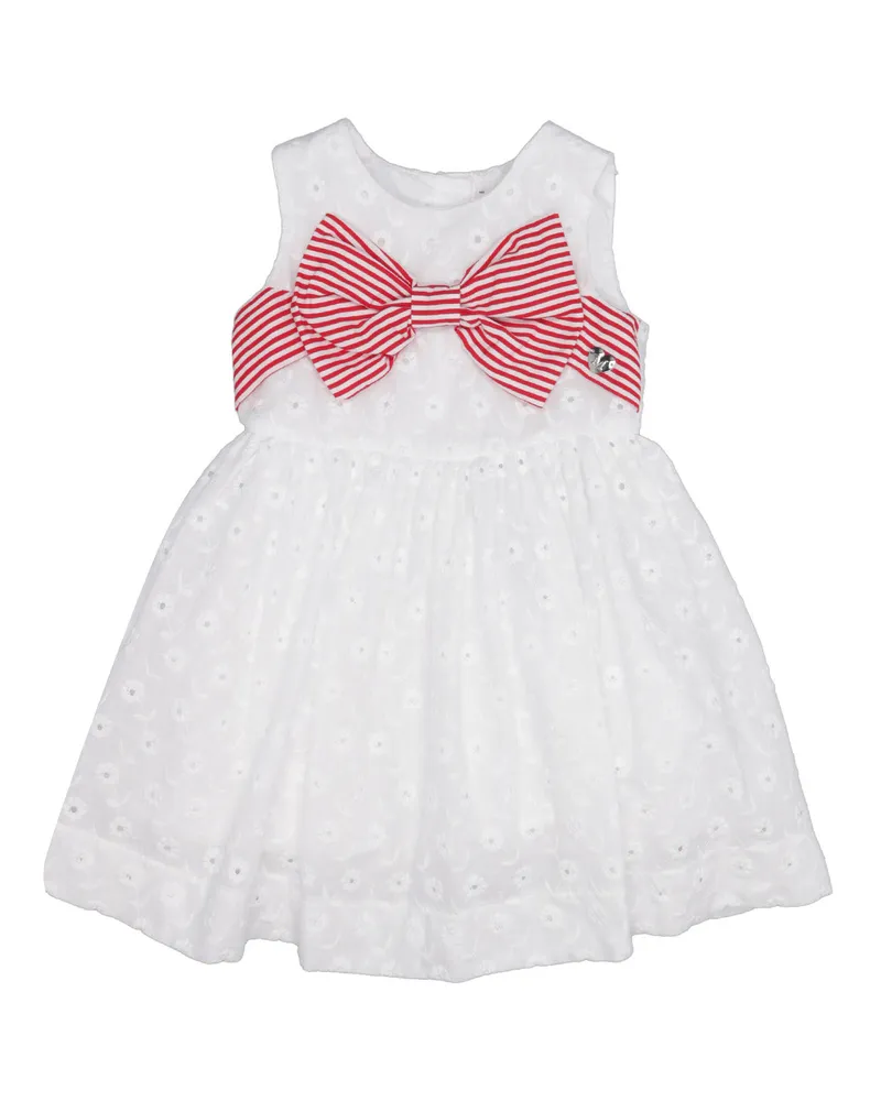 Monnalisa Kleider Bianco+rosso