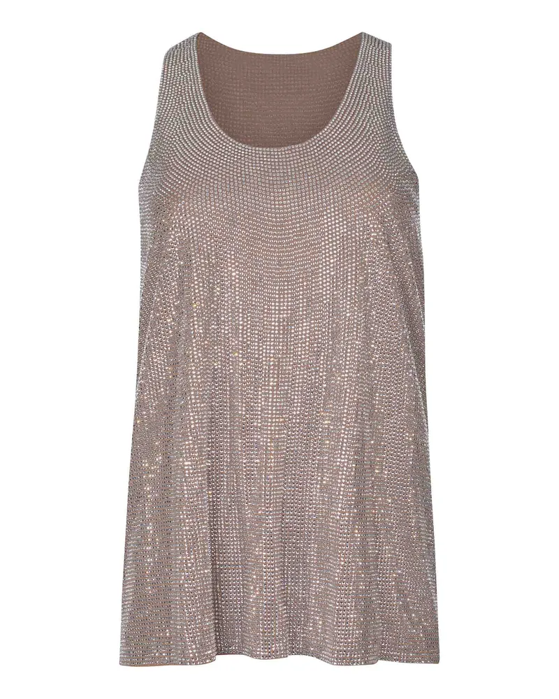 Giuseppe di Morabito Tanktop aus Viskose Beige