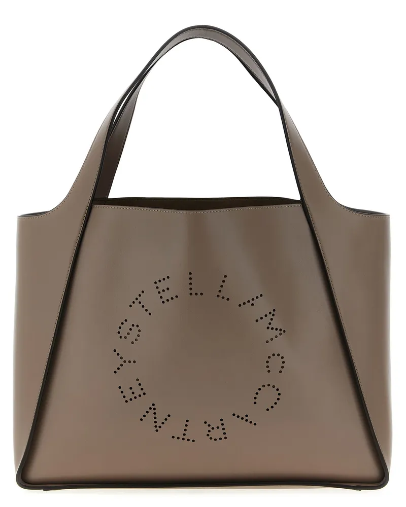 Stella McCartney Shopping 'The Logo Bag Beige
