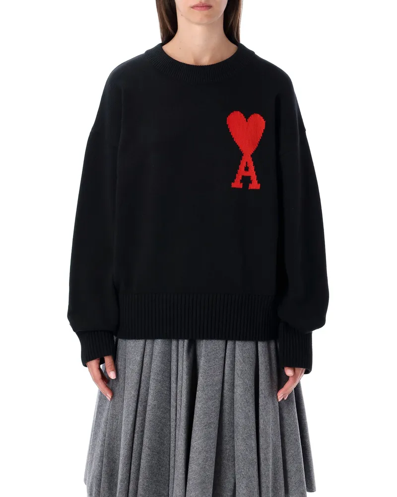 AMI Paris Pullover schwarz Black