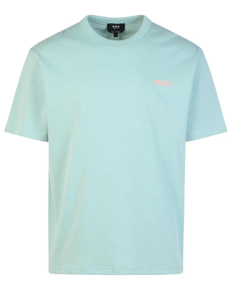 A.P.C. Boxy' muskgrünes Baumwoll -T -Shirt Green