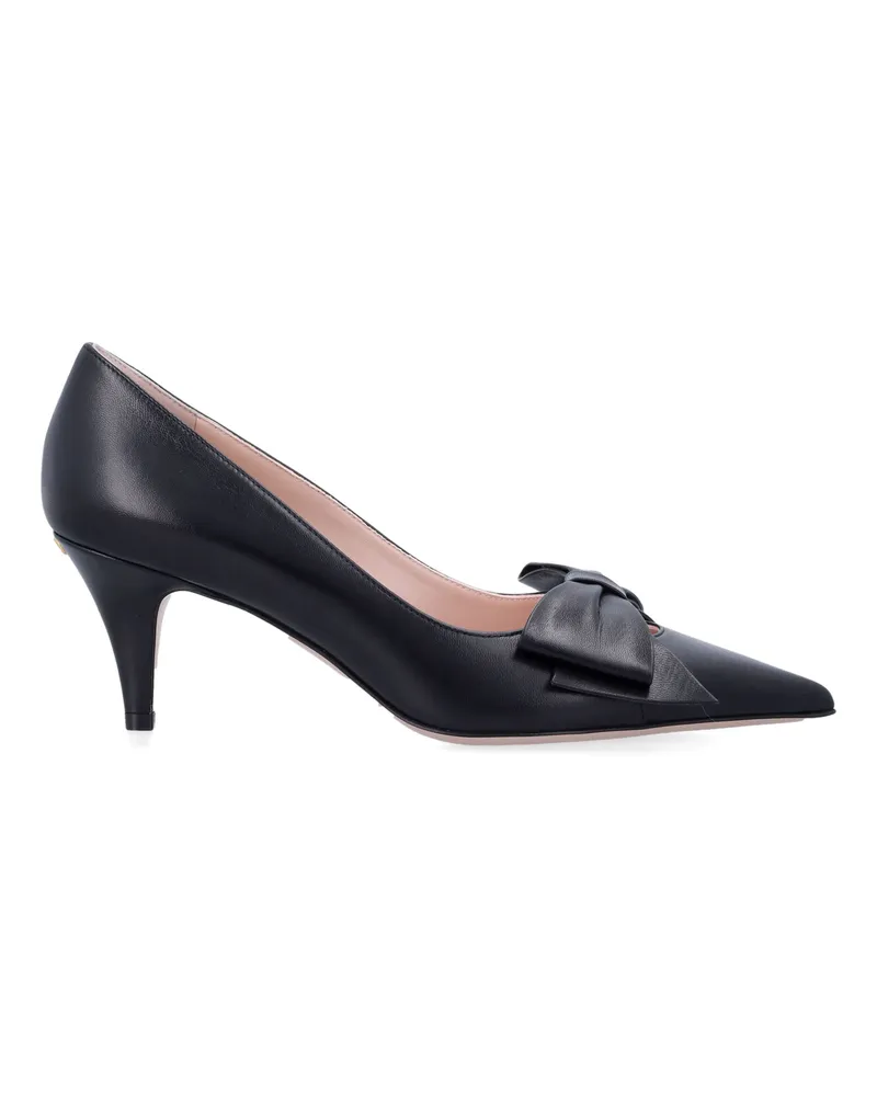 Valentino Garavani Flache Schuhe Schwarz Black