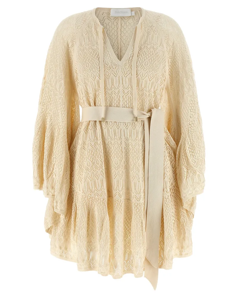 Zimmermann Coco Pointelle Lace' Kleid Beige
