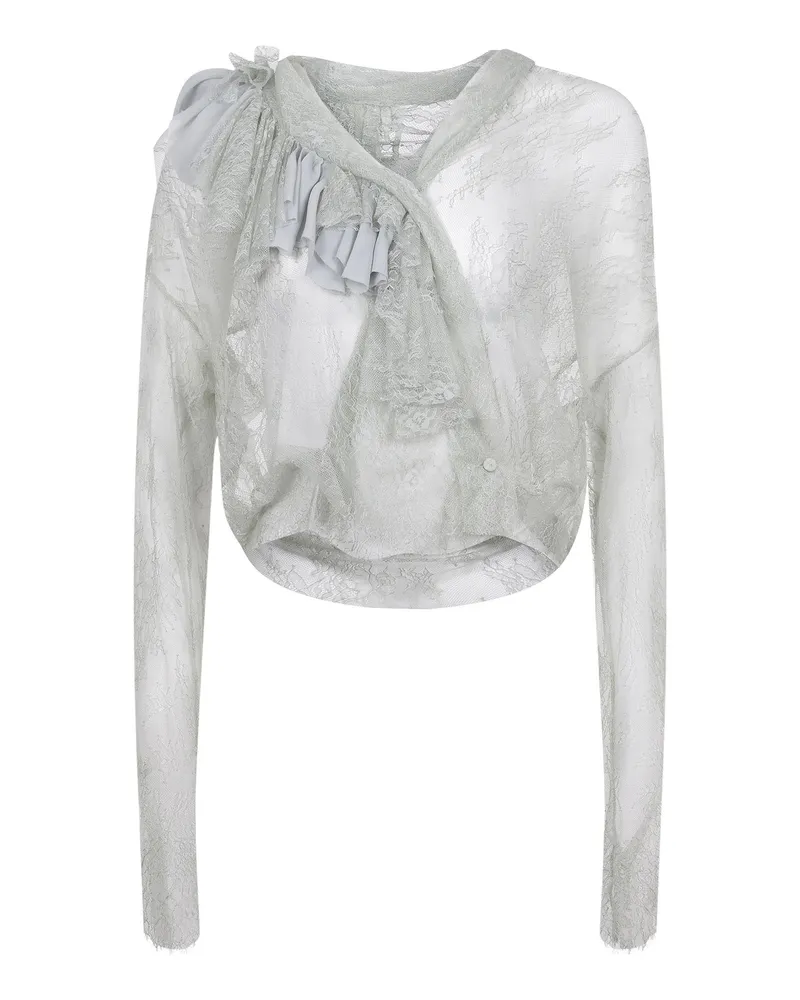 Alberta Ferretti Hemd aus Spitze Green