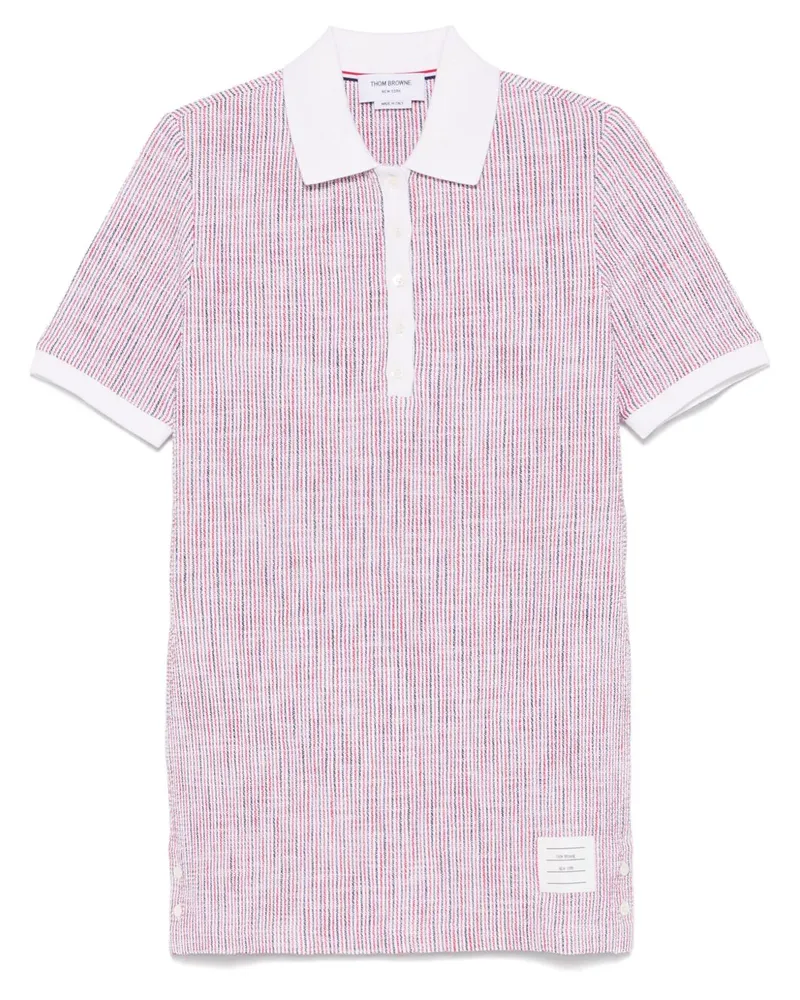 Thom Browne RWB Cotton Polo Kleid Multicolour