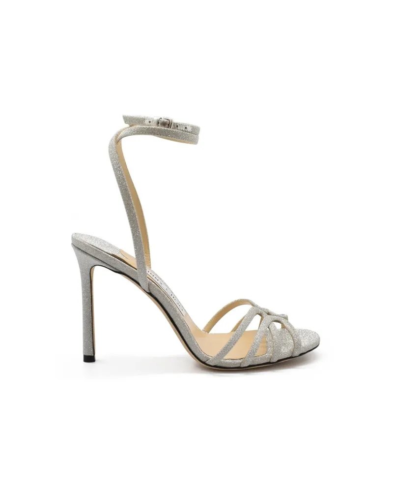 Jimmy Choo Mimi 100 Sandalen Silver