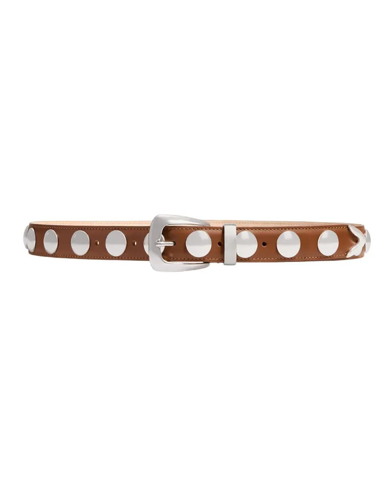 KHAITE Benny Belt mit Stollen Dark