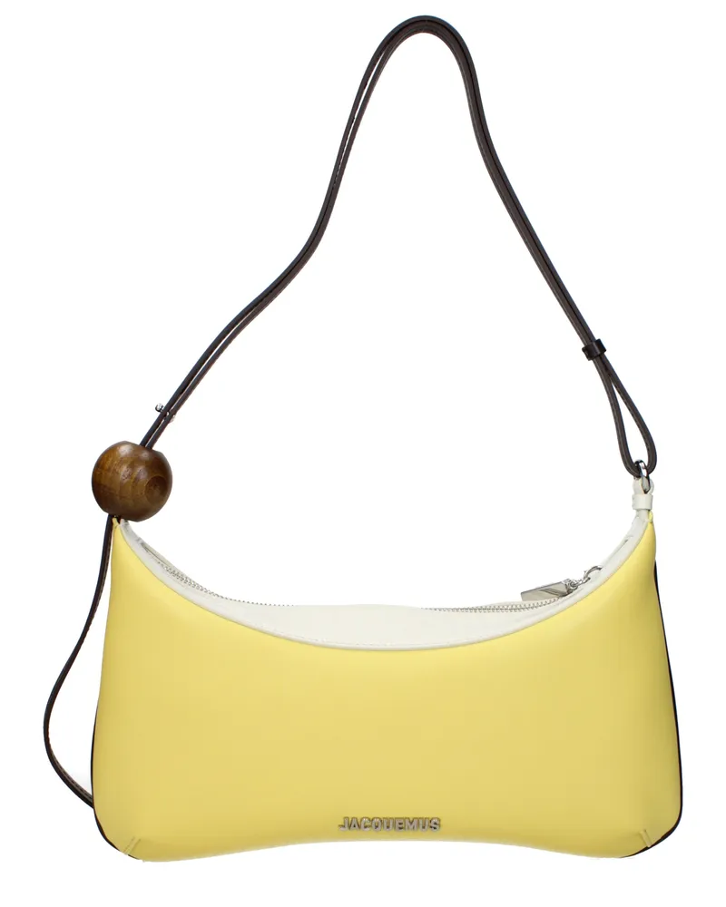Jacquemus Damens Le Grand Bisou Umhängetasche aus gelbem Leder -
