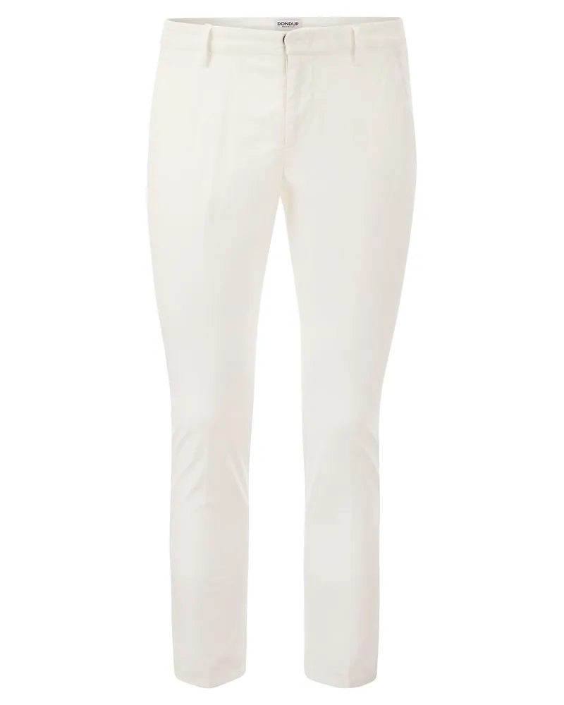 Dondup ALFREDO SLIM FIT COTWON HOSEERS White