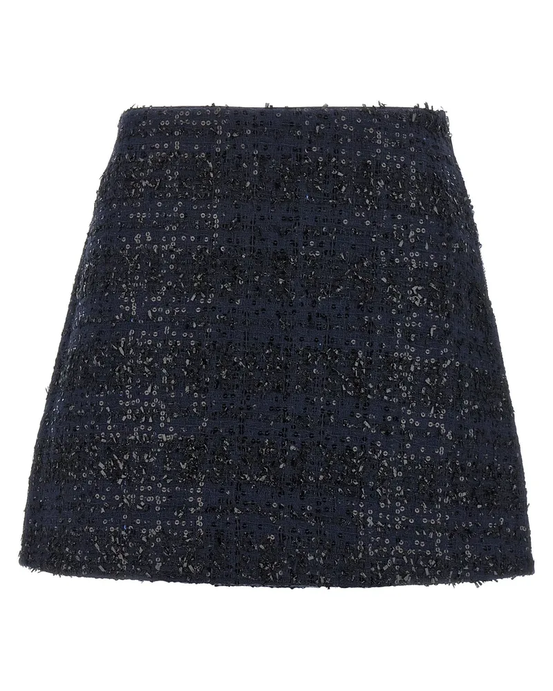 ROTATE Birger Christensen Dreh Birger Christensen 'Bouclé Mini' Rock Blue