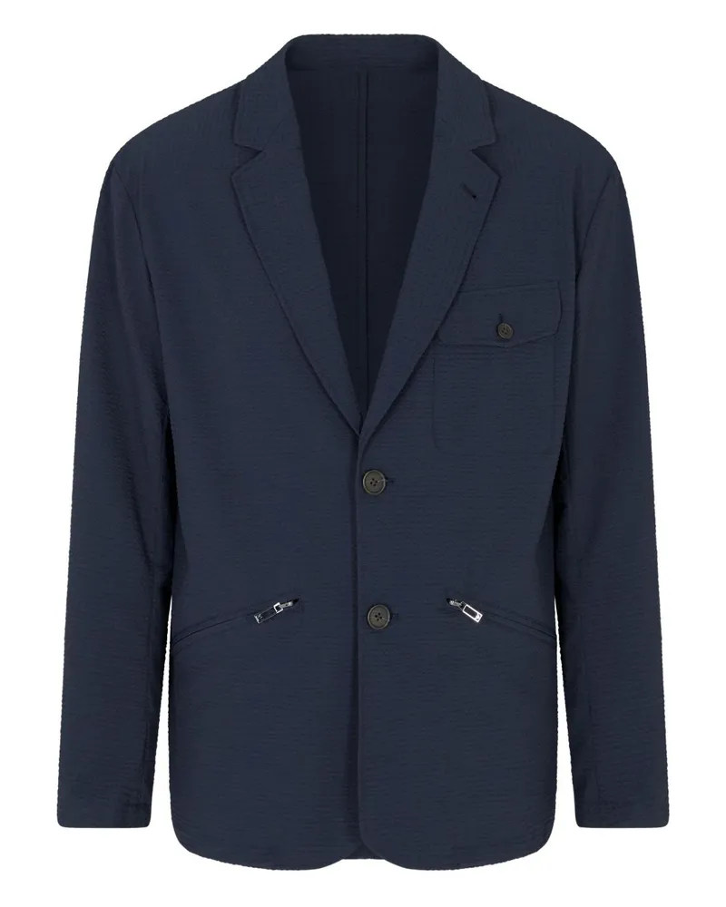 Emporio Armani Single Breasted Blazerjacke Blue