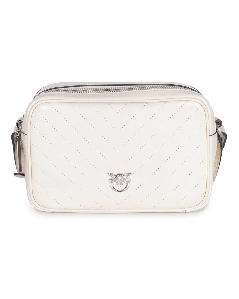 Pinko Carrie Camera" -Tasche aus Leder Beige