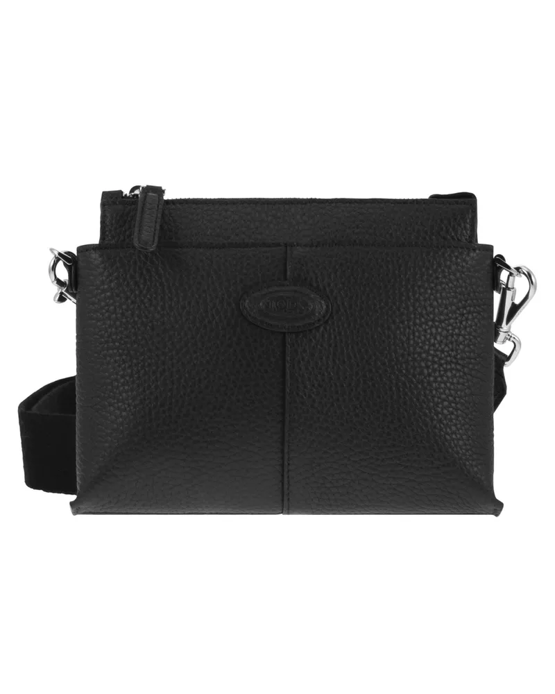 TOD'S Tod 's Mini -Leder -Umhängetasche Black