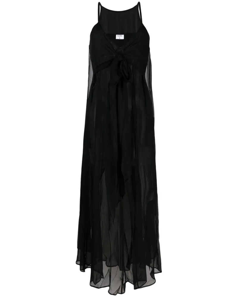 Filippa K Transparentes Krawattenkleid 