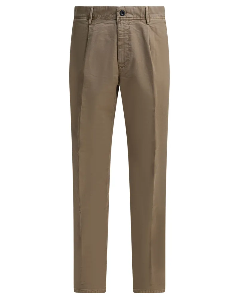 Incotex Tapered Fit“-Hose Beige