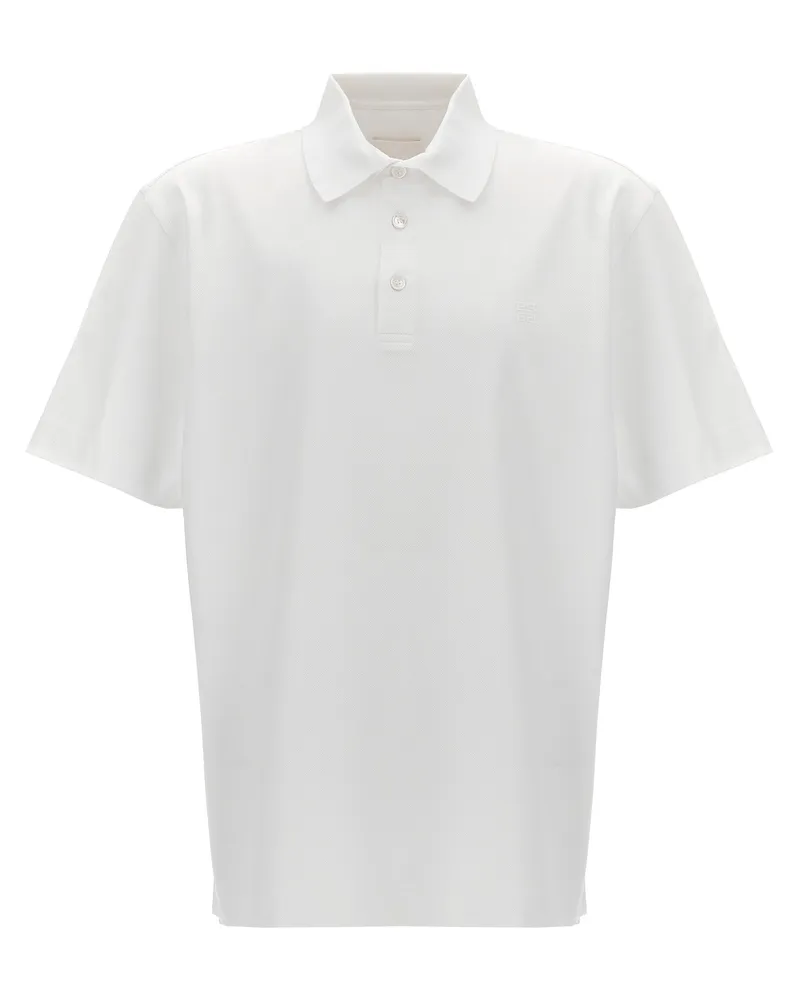 Givenchy Logo Stickhemd Polo -Hemd White