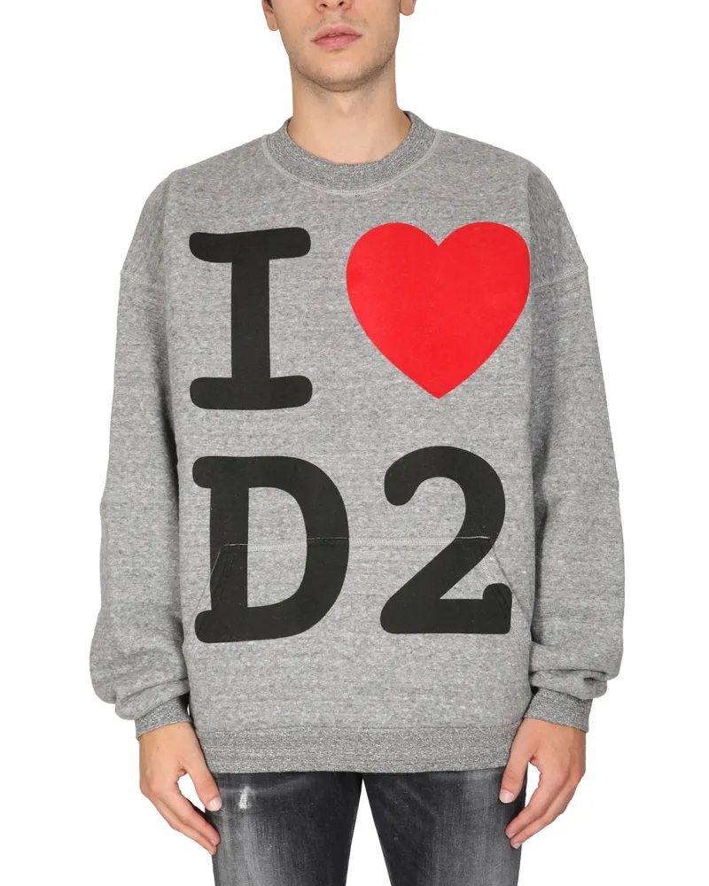 Dsquared2 Ich liebe D2 Sweatshirt Grey