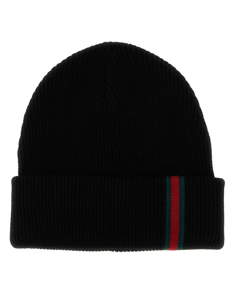 Gucci Web-Detail-Mütze Black