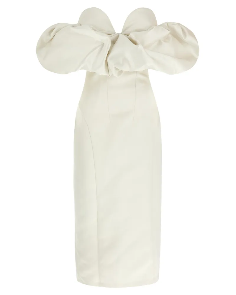 Elisabetta Franchi vom Schulterkleid White