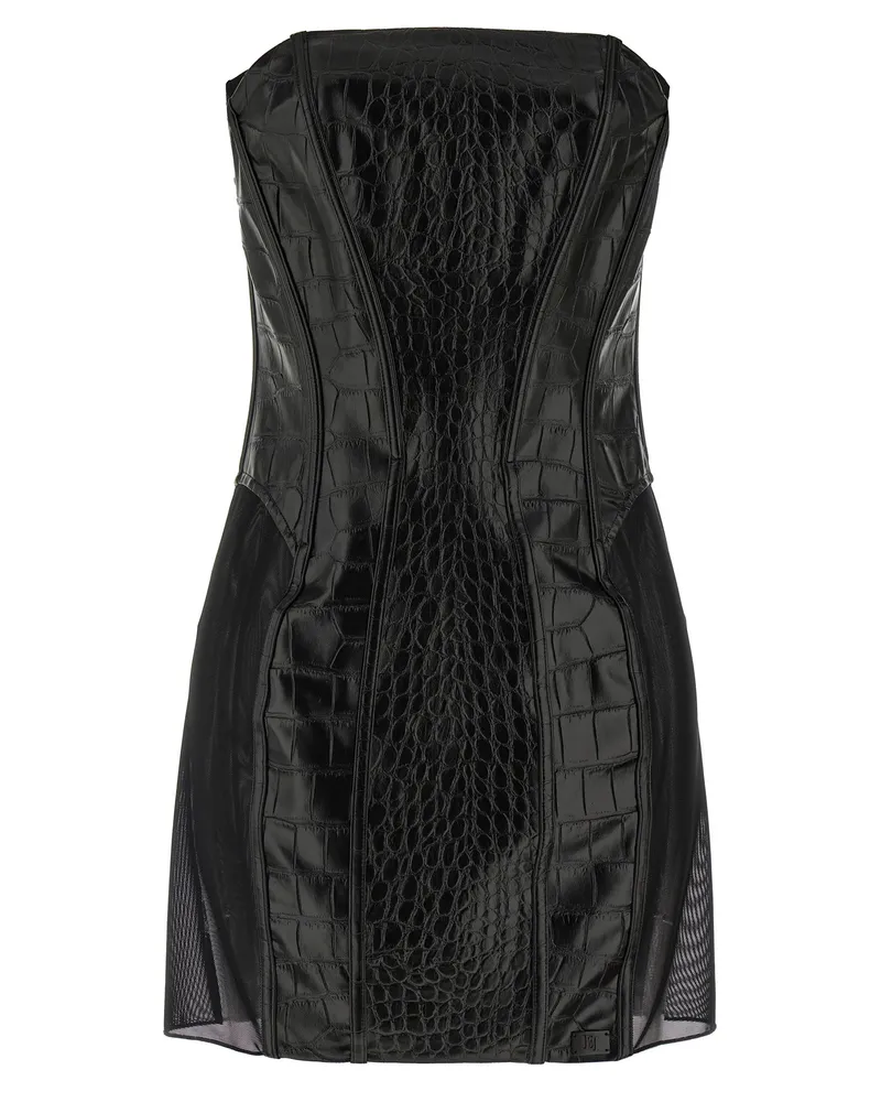 Elisabetta Franchi Coconut Textur Kleid Black