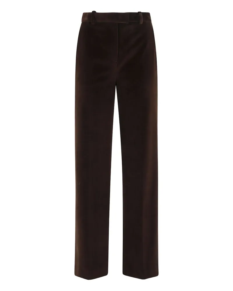 CIRCOLO 1901 Baumwollweite Hosen mit weitem Bein Brown