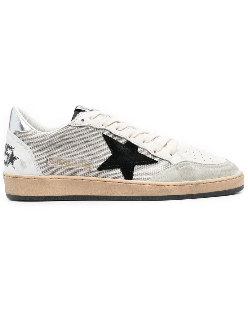 Golden Goose Golden Gänseballstar Leder -Turnschuhe Grey