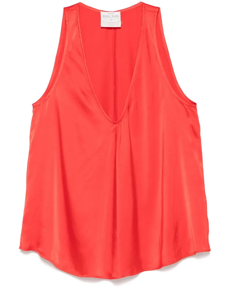 forte_forte Seidentank Top Orange