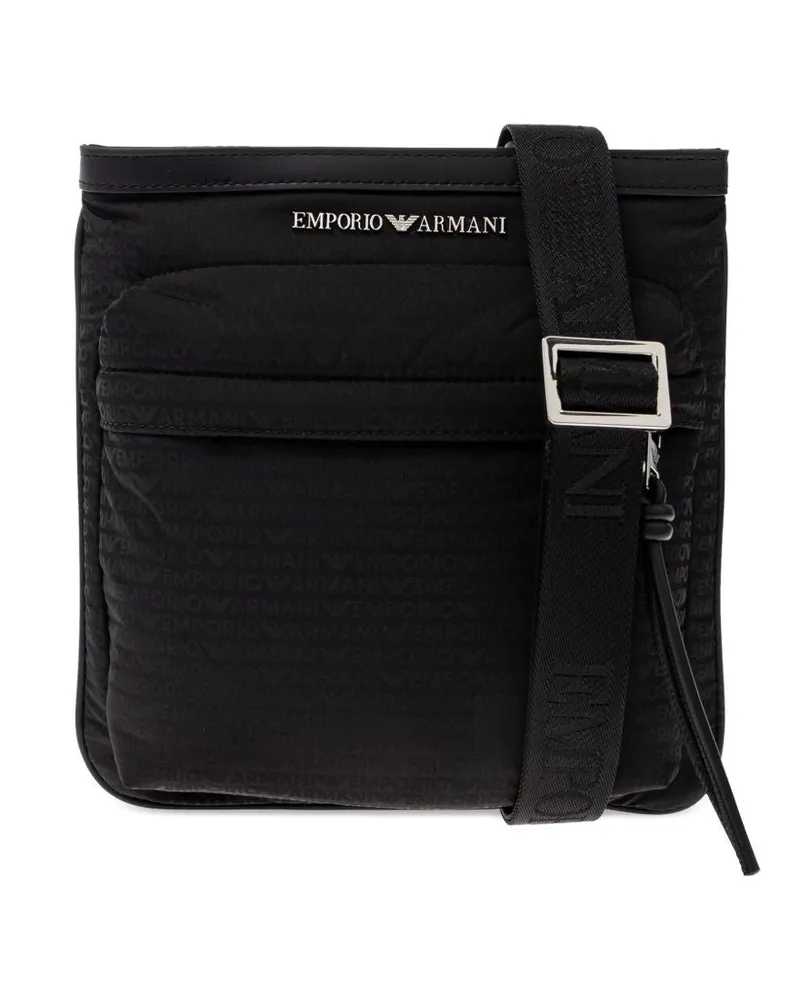 Emporio Armani Nylon Crossbody Bag Black