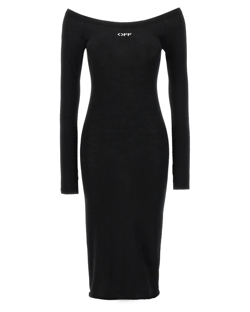 OFF-WHITE Off Stamp' Kleid White