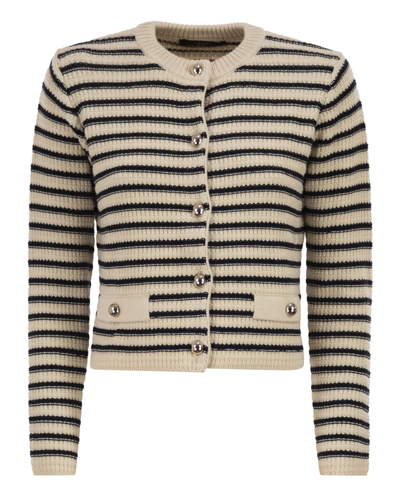 Weekend Max Mara Wkdvodka Kurzer Baumwoll-Cardigan Ecru