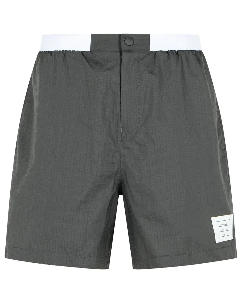 Thom Browne Grey Polyamid Bermuda Shorts Grey