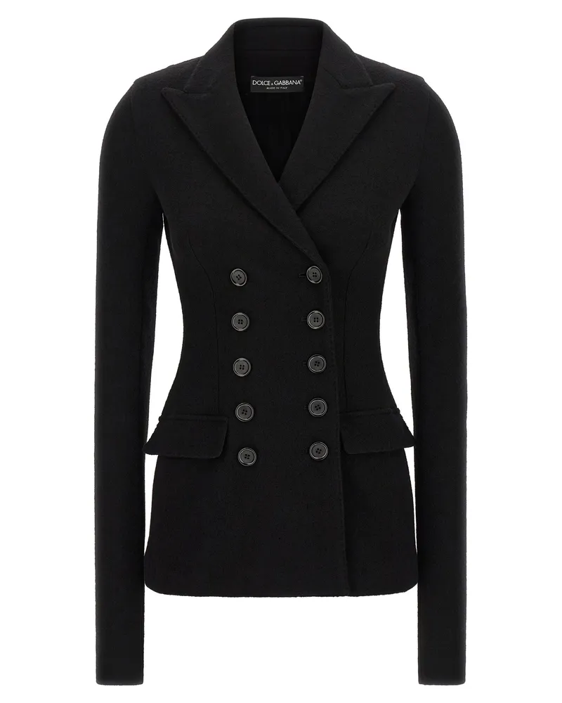 Dolce & Gabbana Wolltuch Blazer Black
