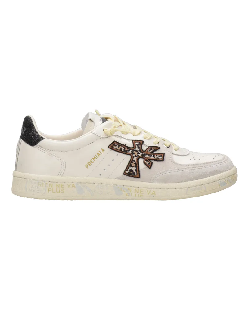 Premiata Premata -Turnschuhe Bianco+marrone