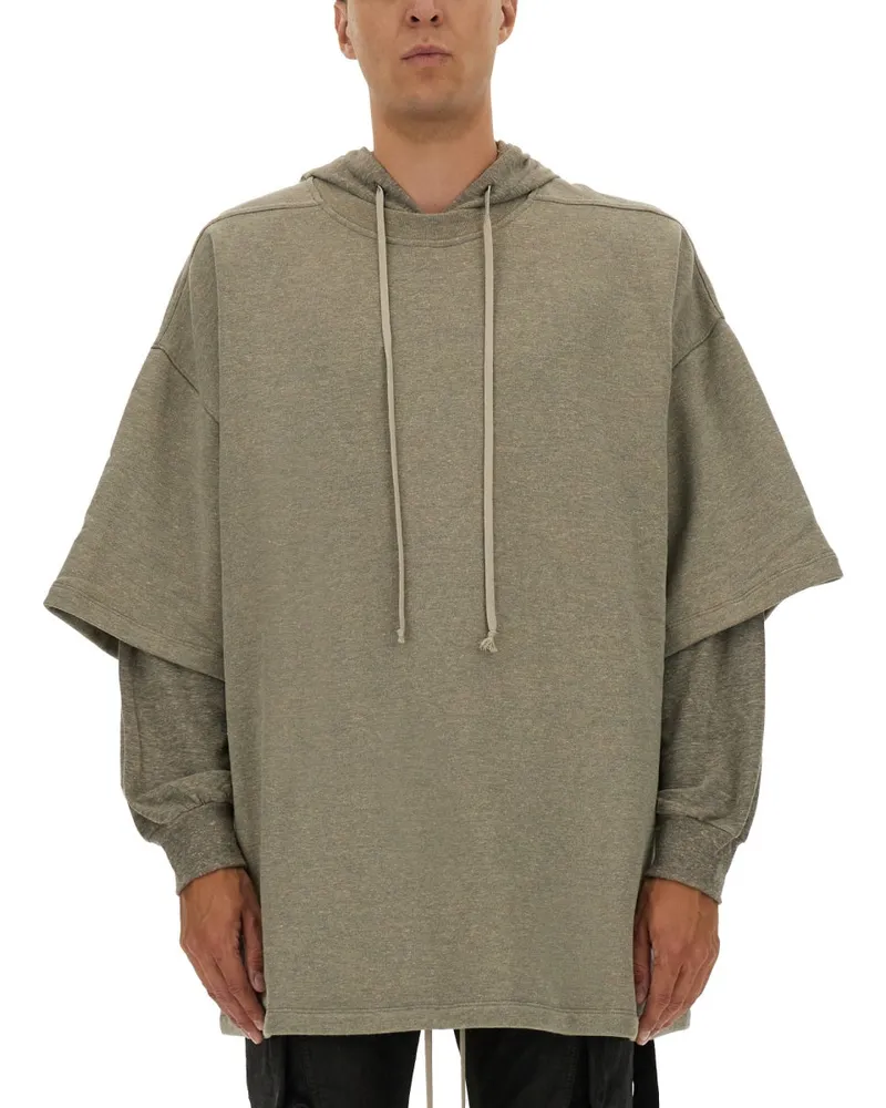 DRKSHDW by Rick Owens Tommy Hustler" Hoodie Grey